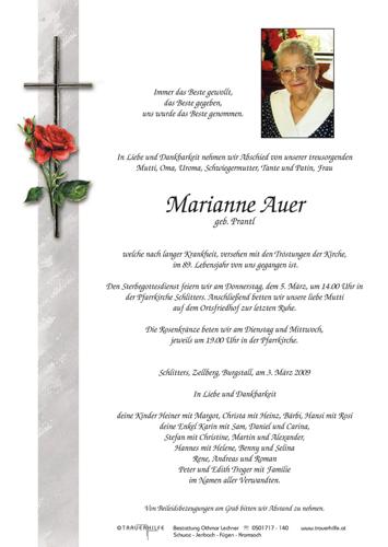 Parte von  Auer Marianne Frau