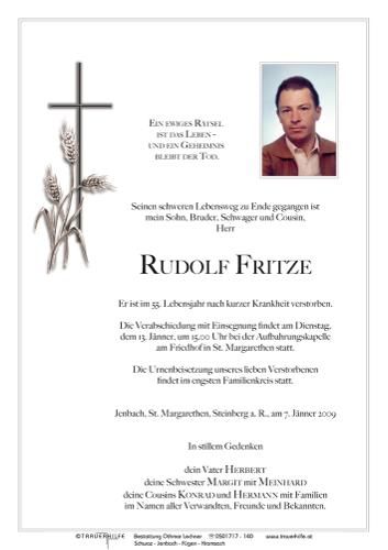 Parte von  Fritze Rudolf Herr