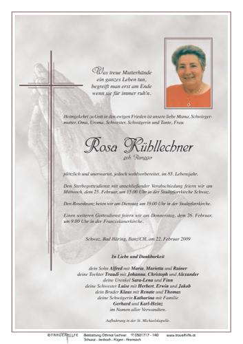 Parte von  Kühllechner Rosa Frau