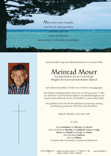 Parte von  Moser Meinrad Herr