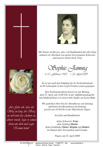 Parte von  Jamnig Sophie Frau