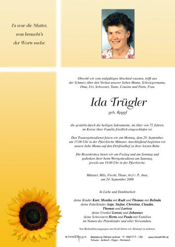 Parte von Ida Trügler