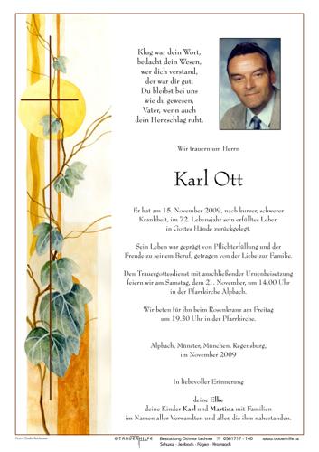 Parte von Karl Ott