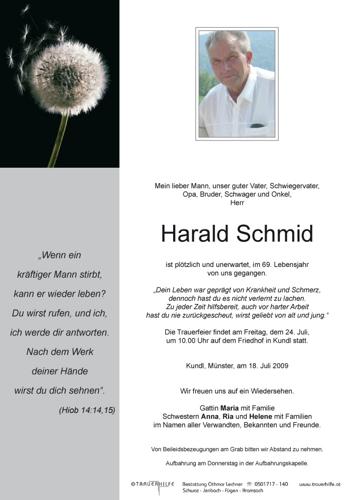 Parte von Harald Schmid