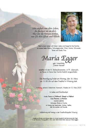 Parte von Maria Egger