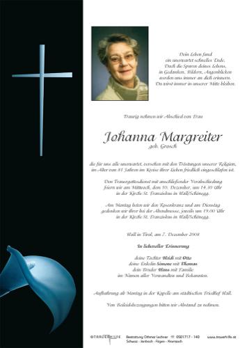 Parte von  Margreiter Johanna Frau