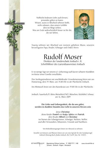 Parte von  Moser Rudolf Herr