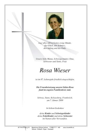 Parte von  Wieser Rosa Frau
