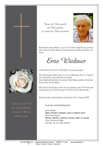 Parte von Ernstine Wiedauer