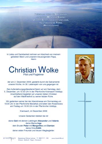 Parte von Christian Wolke