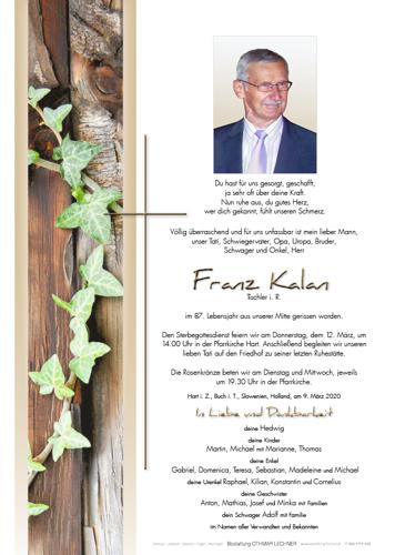 Parte von Franz Kalan