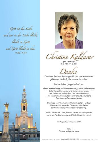 Parte von Christine Kaldarar