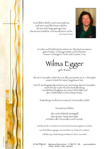 Parte von Wilma Egger