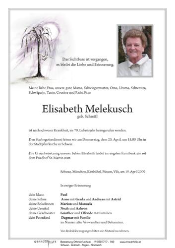Parte von  Melekusch Elisabeth Frau