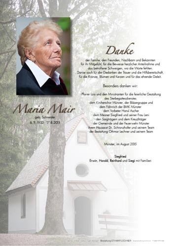 Parte von Maria Mair