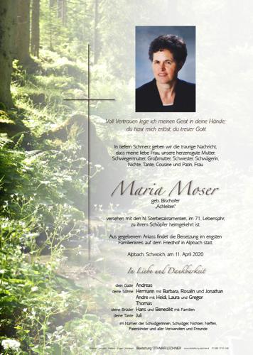 Parte von Maria Moser