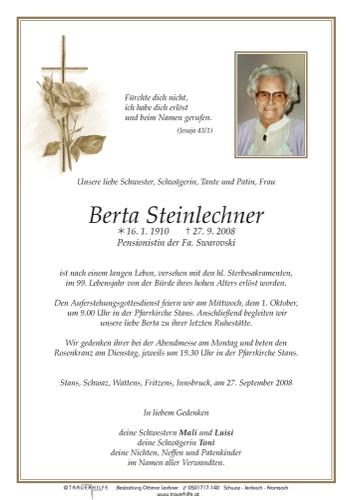 Parte von  Steinlechner Berta Frau
