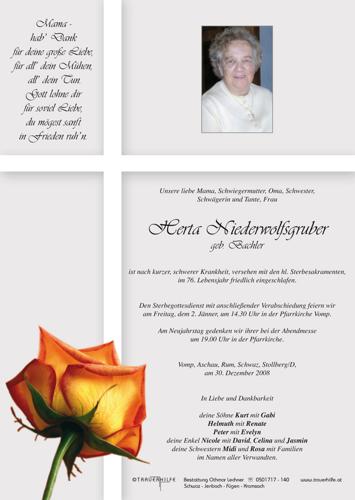 Parte von  Herta Niederwolfsgruber Frau