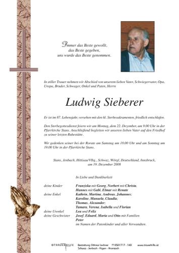 Parte von  Sieberer Ludwig Herr