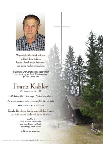 Parte von Franz Kahler