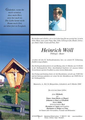 Parte von  Wöll Heinrich Herr