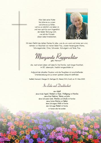 Parte von Margarete Rupprechter