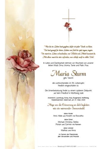 Parte von Maria Sturm