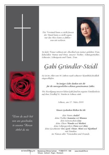 Parte von  Gründler-Steidl Gabi Frau