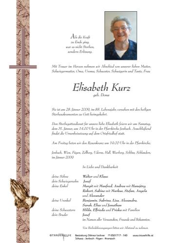 Parte von  Kurz Elisabeth Frau