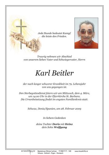 Parte von  Beitler Karl Herr