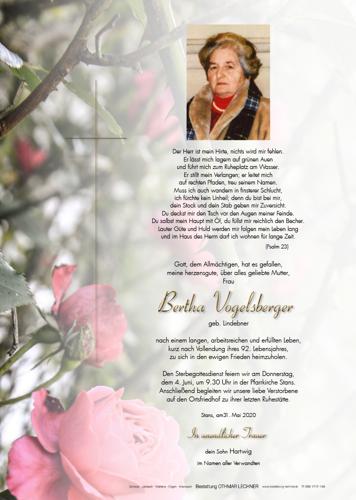 Parte von Bertha Vogelsberger