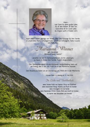 Parte von Marianne Winner