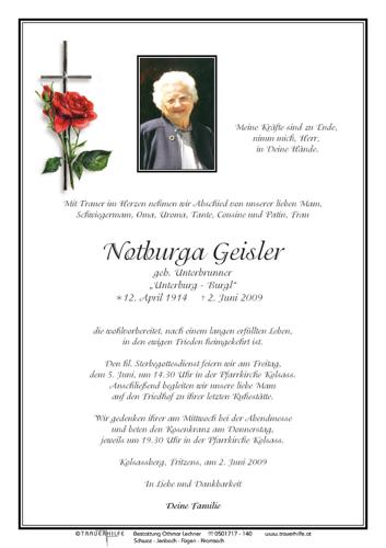 Parte von Notburga Geisler