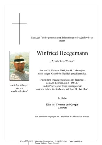 Parte von  Heegemann Winfried Herr