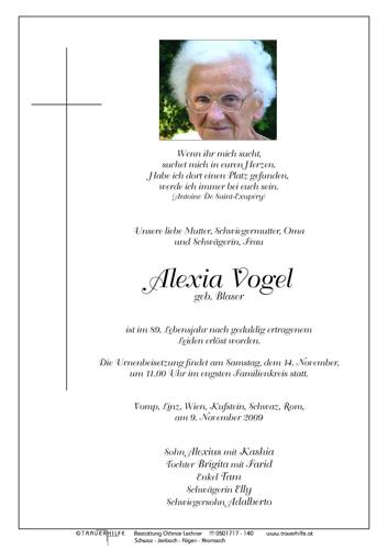 Parte von Alexia Vogel