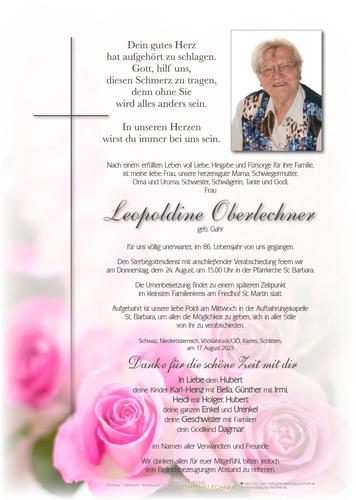 Parte von Leopoldine Oberlechner