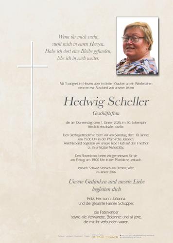Parte von Hedwig Scheller