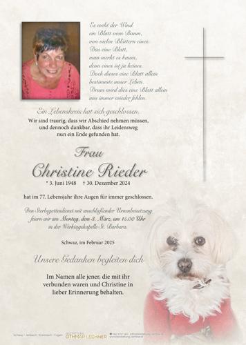 Parte von Christine Rieder