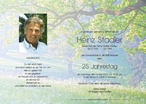 Parte von Heinz Stadler