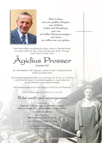Parte von Ägidius Prosser