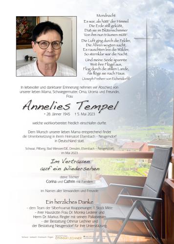 Parte von Annelies Tempel