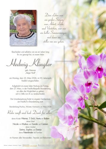 Parte von Hedwig Klingler