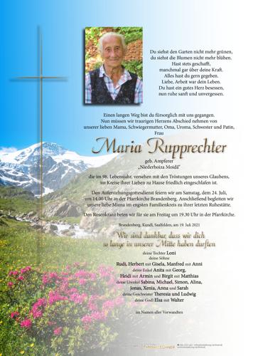 Parte von Maria Rupprechter