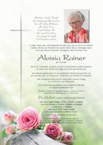 Parte von Aloisia Rainer