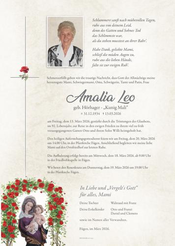 Parte von Amalia Leo