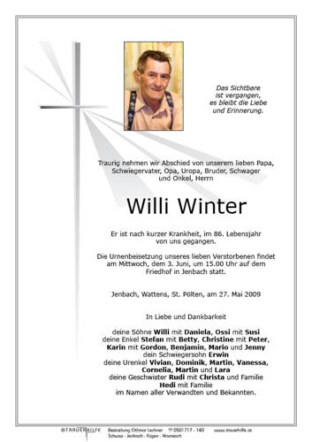 Parte von Willi Winter