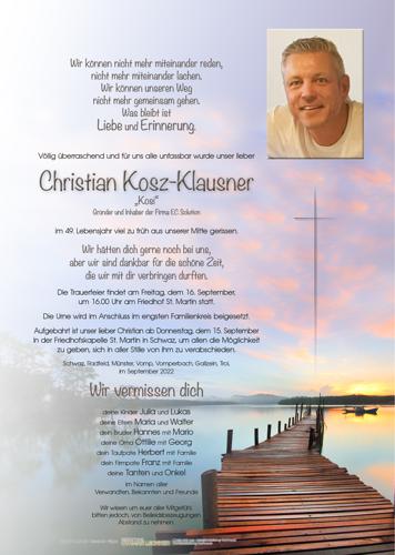 Parte von Christian Kosz-Klausner