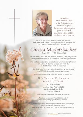 Parte von Christa Madersbacher