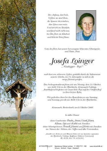 Parte von Josefa Loinger