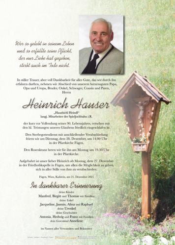 Parte von Heinrich Hauser